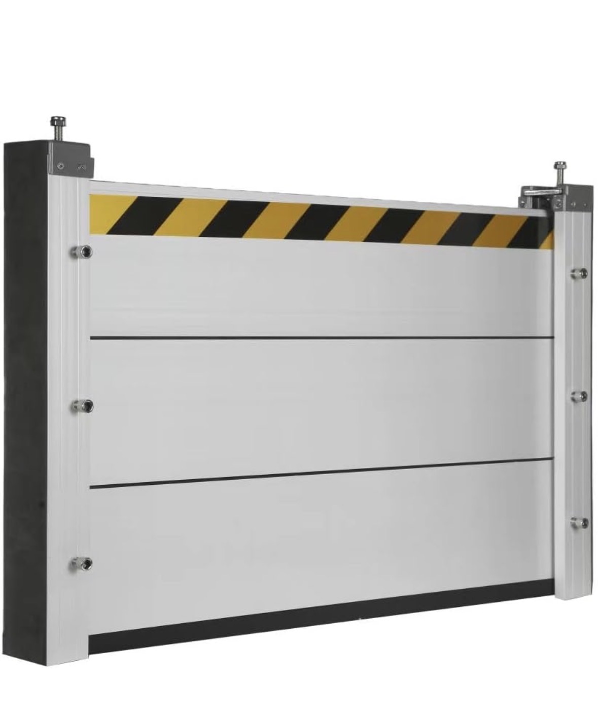 Barrera antiinundaciones Lakeside certificada de aluminio anodizado con lamas apilables y juntas estancas